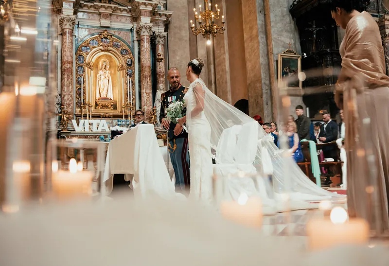 Giulia e Giovanni a Aquarium – la cerimonia in chiesa, foto 7
