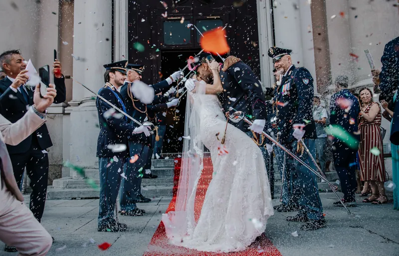 Giulia e Giovanni a Aquarium – l’uscita sotto le sciabole, foto 3