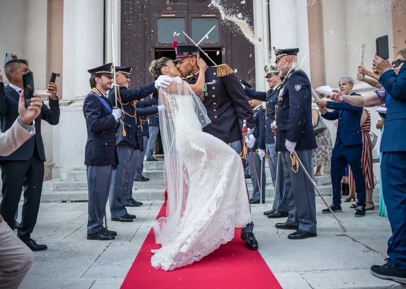 Giulia e Giovanni a Aquarium – l’uscita sotto le sciabole, foto 4