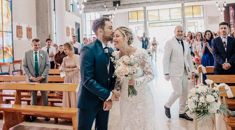 Rossella e Massimo a Carlo Magno – la cerimonia in chiesa, foto 7