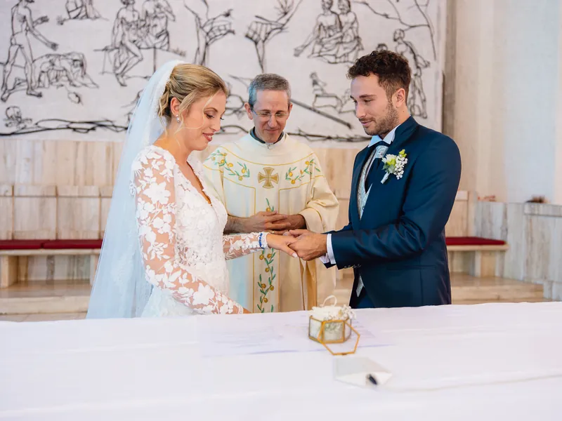 Rossella e Massimo a Carlo Magno – la cerimonia in chiesa, foto 11