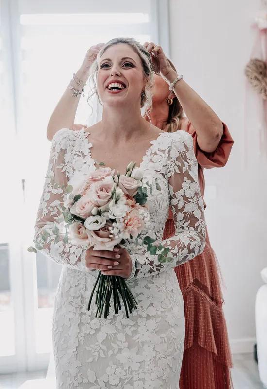 Rossella e Massimo a Carlo Magno – preparativi della sposa, foto 14