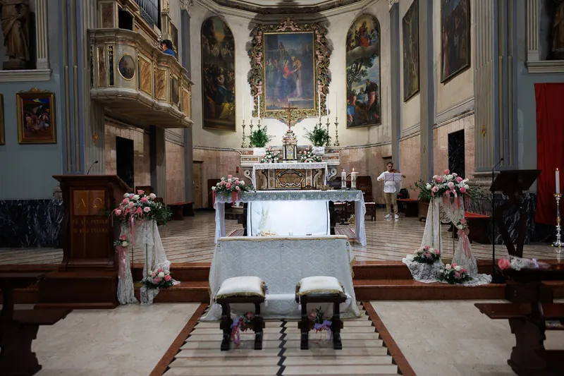Ana e Andrea a Casa Mascagni – la cerimonia in chiesa, foto 1