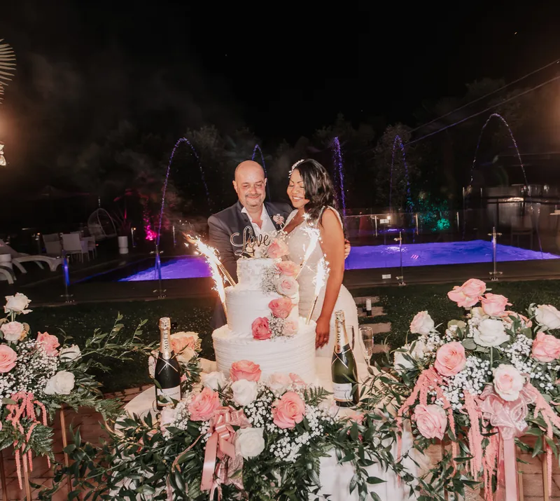Ana e Andrea a Casa Mascagni – torta e fuochi d’artificio, foto 2