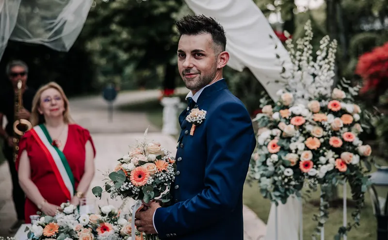 Luca e Ilaria a Casa Mascagni – la cerimonia in giardino, foto 6