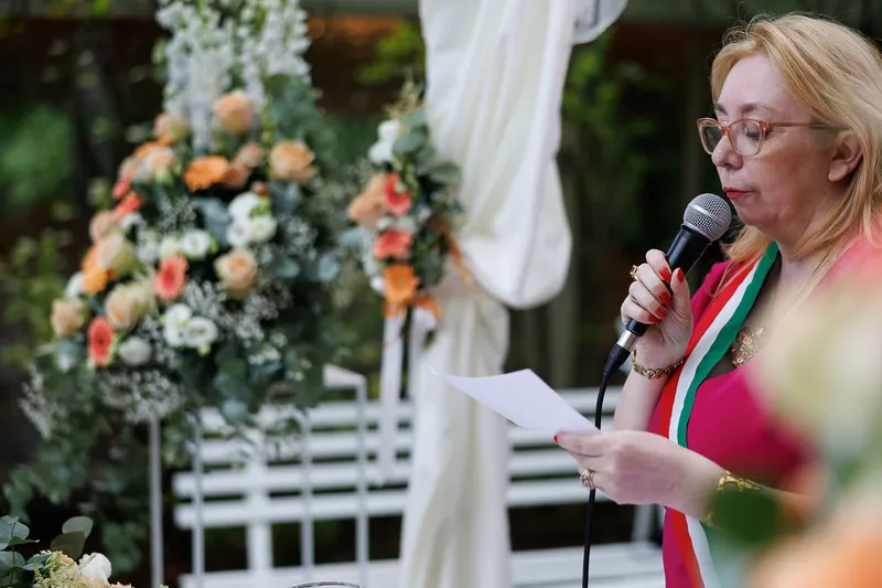 Luca e Ilaria a Casa Mascagni – la cerimonia in giardino, foto 15