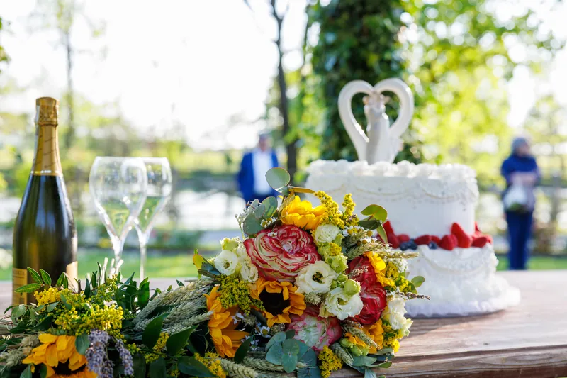 Katy e Dupe a Cascina Carretto – la torta e il tramonto in giardino, foto 2