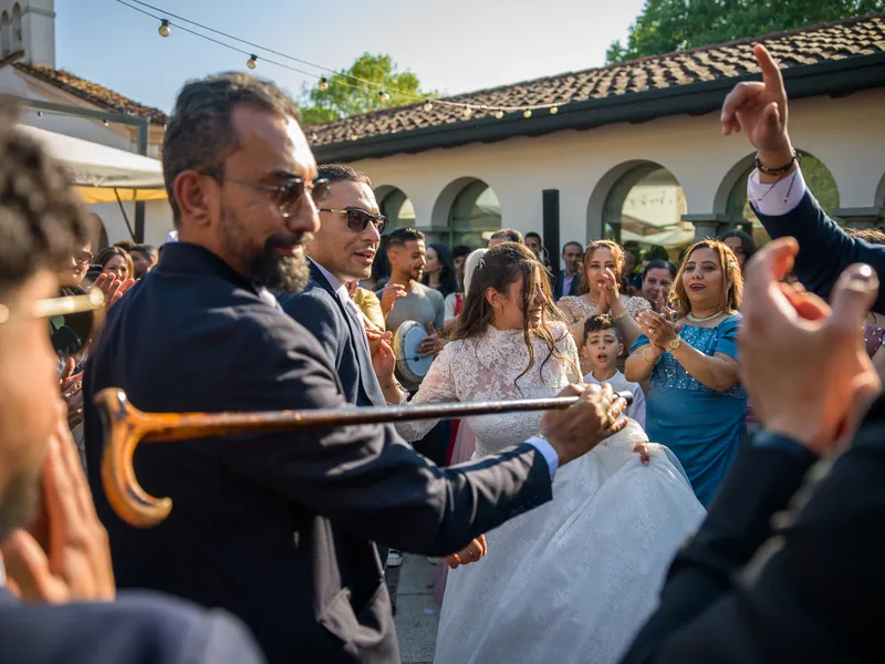 Antonios e Maria a Cascina San Carlo – l’arrivo tra tamburi e balli, foto 5