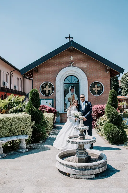 Antonios e Maria a Cascina San Carlo – la scalinata e la torta, foto 10