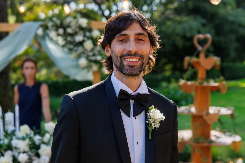 Valeria e Stefano a Castello di Clanezzo – la cerimonia nel parco, foto 1