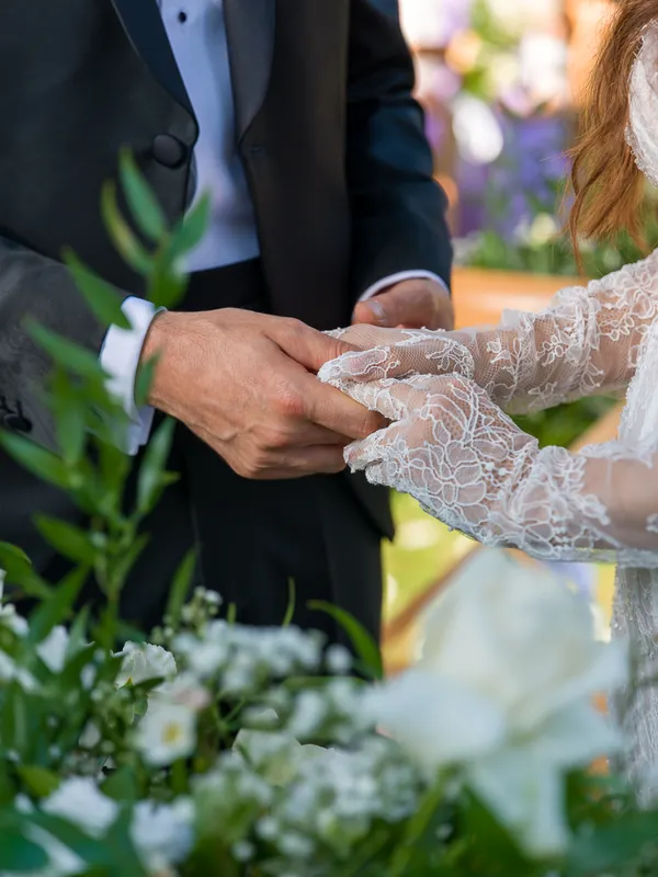 Valeria e Stefano a Castello di Clanezzo – la cerimonia nel parco, foto 15