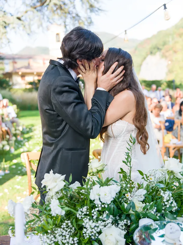 Valeria e Stefano a Castello di Clanezzo – la cerimonia nel parco, foto 18
