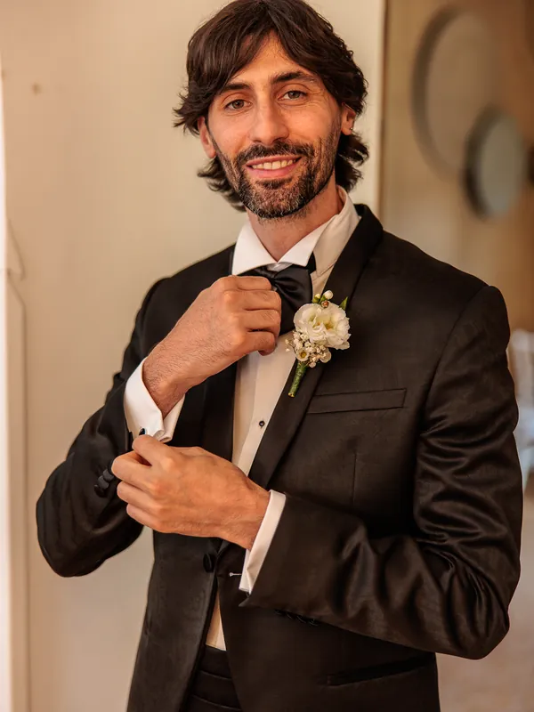 Valeria e Stefano a Castello di Clanezzo – preparativi dello sposo, foto 8