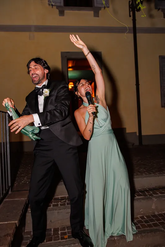 Valeria e Stefano a Castello di Clanezzo – torta e festa, foto 1