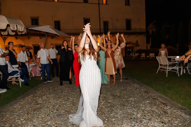 Valeria e Stefano a Castello di Clanezzo – torta e festa, foto 9