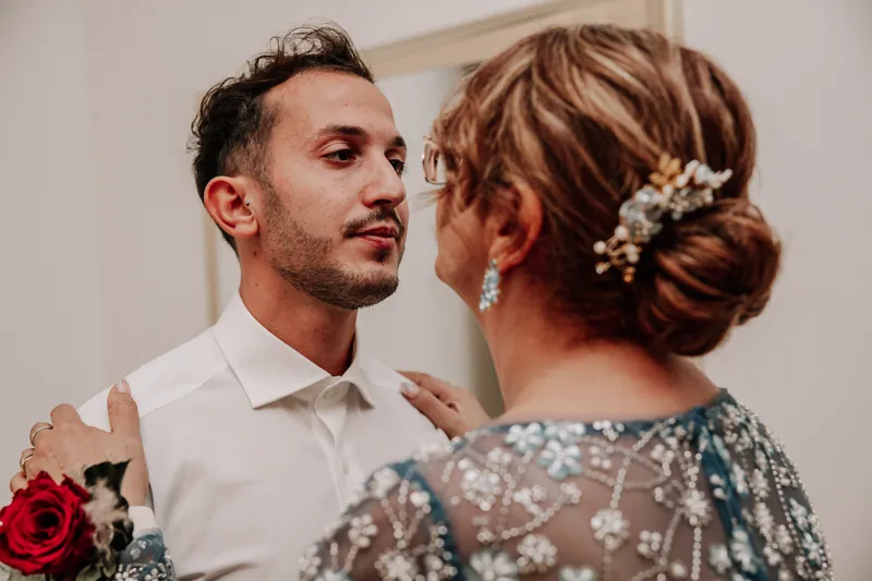 Chiara e Diego a Castello Malvezzi – i preparativi di diego, foto 4