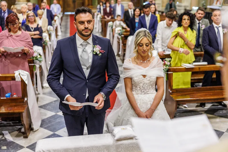 Andrea e Michelle a Corte Piovanelli – la cerimonia in chiesa, foto 8
