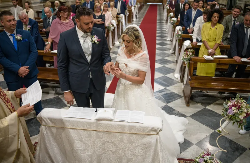 Andrea e Michelle a Corte Piovanelli – la cerimonia in chiesa, foto 10
