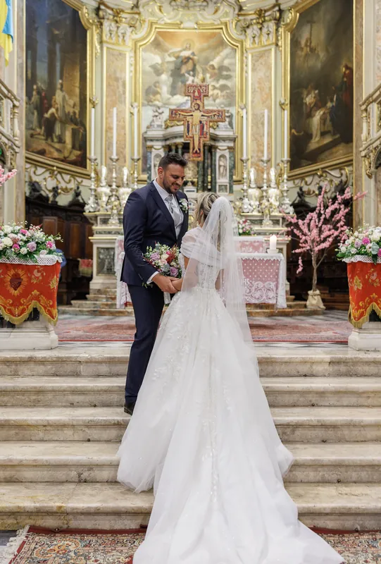 Andrea e Michelle a Corte Piovanelli – la cerimonia in chiesa, foto 17