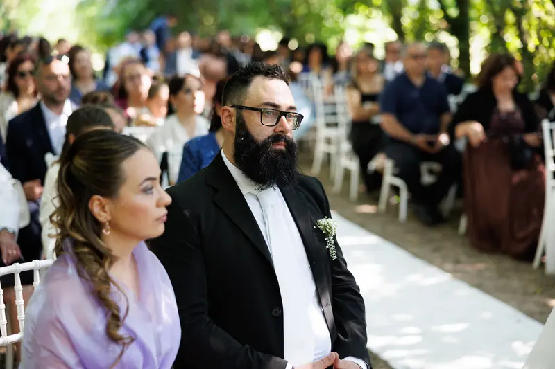Gloria e Davide a Corte Poli – la cerimonia all’aperto, foto 7