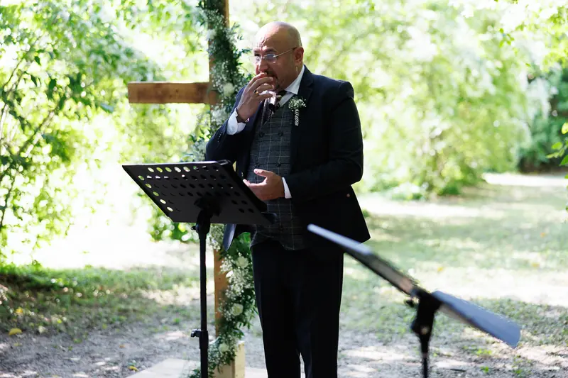 Gloria e Davide a Corte Poli – la cerimonia all’aperto, foto 8