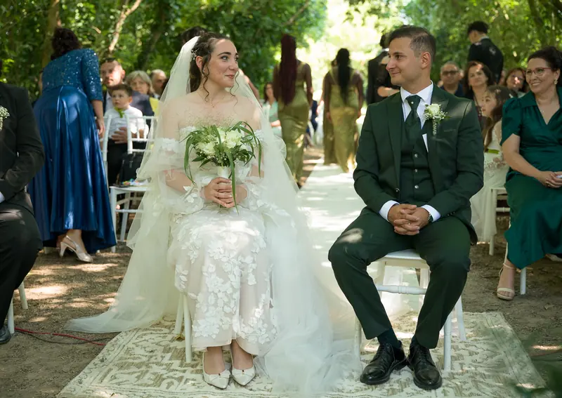 Gloria e Davide a Corte Poli – la cerimonia all’aperto, foto 9