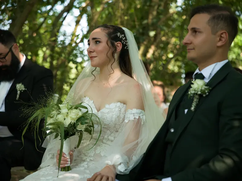 Gloria e Davide a Corte Poli – la cerimonia all’aperto, foto 13