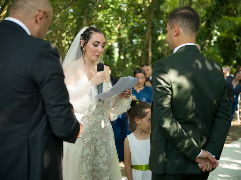 Gloria e Davide a Corte Poli – la cerimonia all’aperto, foto 14