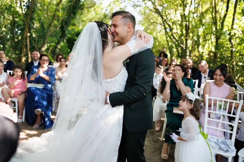 Gloria e Davide a Corte Poli – la cerimonia all’aperto, foto 16