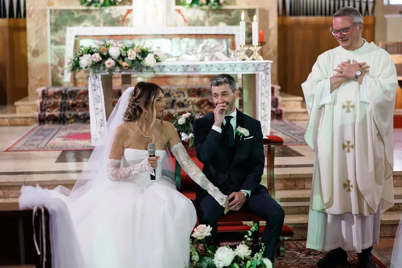 Sabrina e Ivan a Corte Poli – la cerimonia in chiesa, foto 5