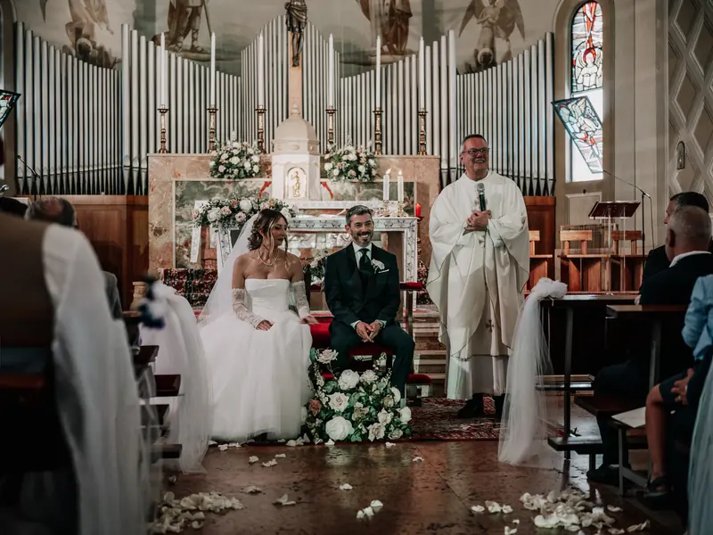 Sabrina e Ivan a Corte Poli – la cerimonia in chiesa, foto 6