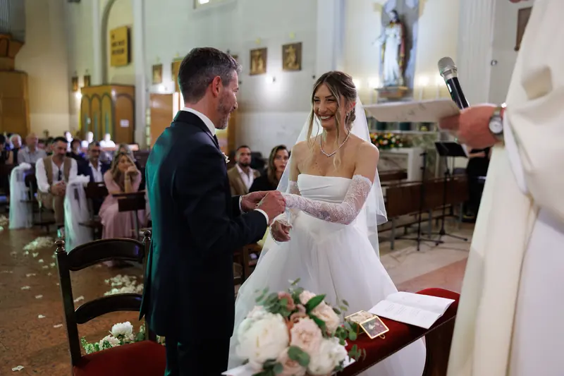 Sabrina e Ivan a Corte Poli – la cerimonia in chiesa, foto 8