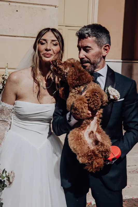 Sabrina e Ivan a Corte Poli – l’uscita dalla chiesa, foto 3