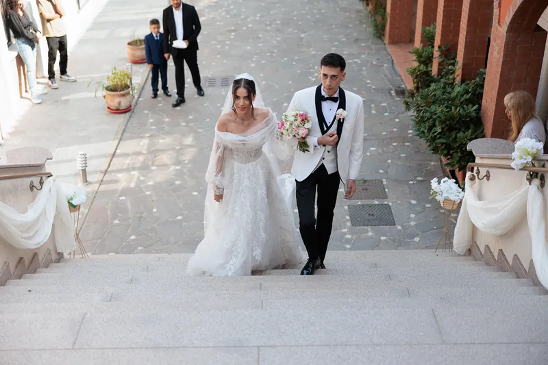 Maria e Mina a Giardini La Pergola – la cerimonia in chiesa, foto 1