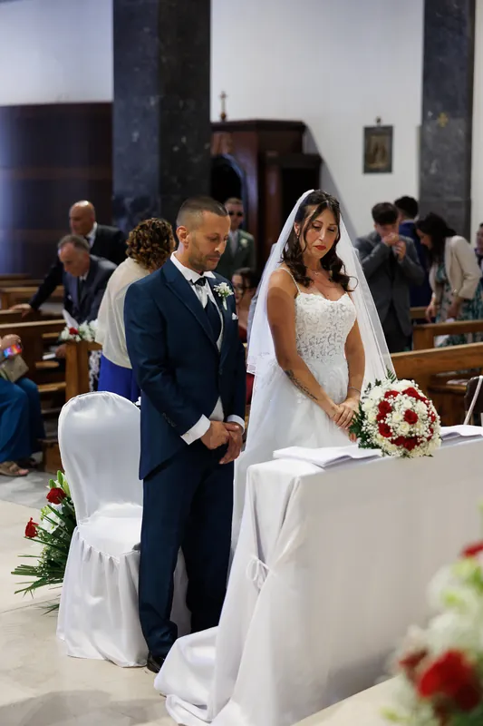 Alessia e Raffaele a Villa Giardino – la cerimonia in chiesa, foto 7