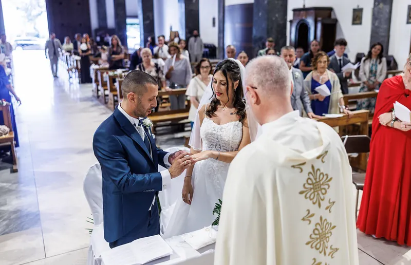 Alessia e Raffaele a Villa Giardino – la cerimonia in chiesa, foto 12