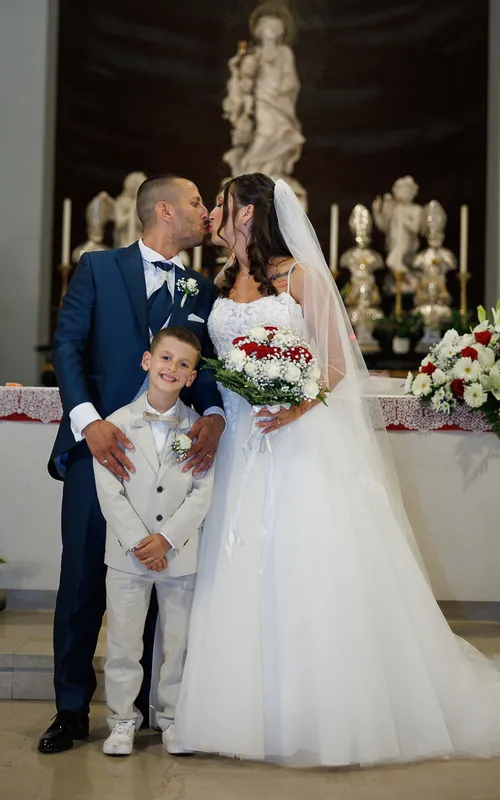 Alessia e Raffaele a Villa Giardino – la cerimonia in chiesa, foto 14