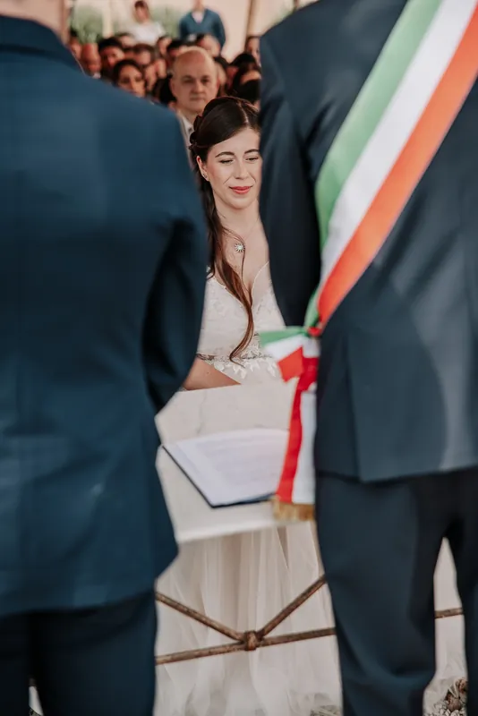 Elisa e Fabio a La Corte e il Sogno – il rito sotto la tensostruttura, foto 9