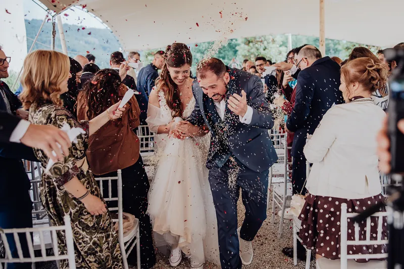 Elisa e Fabio a La Corte e il Sogno – il rito sotto la tensostruttura, foto 12