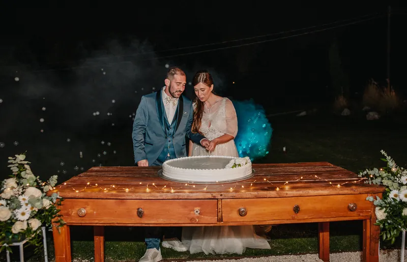 Elisa e Fabio a La Corte e il Sogno – la torta e la festa, foto 1