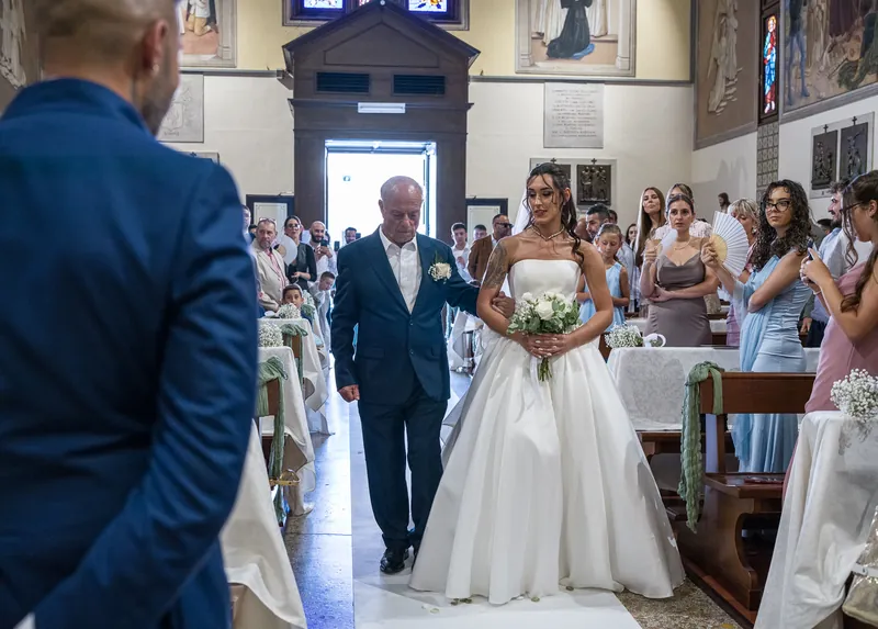 Axana e Mario a La Rocca di Rodengo – la cerimonia in chiesa, foto 5