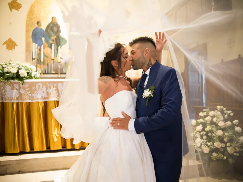Axana e Mario a La Rocca di Rodengo – la cerimonia in chiesa, foto 12