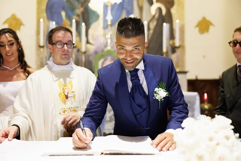 Axana e Mario a La Rocca di Rodengo – la cerimonia in chiesa, foto 13