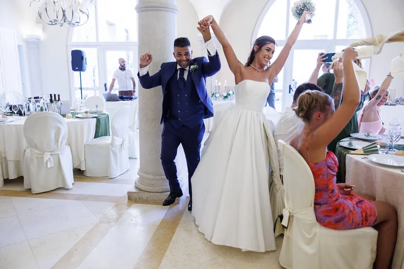 Axana e Mario a La Rocca di Rodengo – il ricevimento in sala, foto 1
