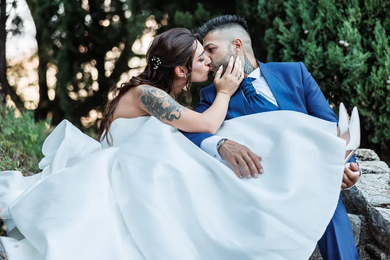 Axana e Mario a La Rocca di Rodengo – il tramonto sulle colline, foto 9