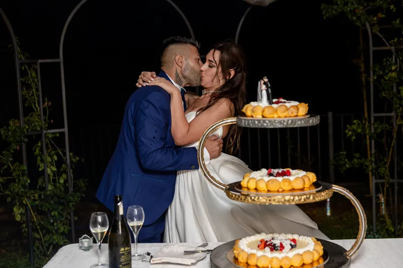 Axana e Mario a La Rocca di Rodengo – torta, fuochi e festa, foto 4