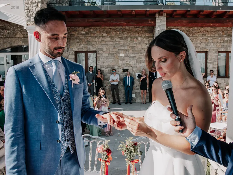 Veronica e Andrea a Le Cantorie – la cerimonia sotto il gazebo, foto 12