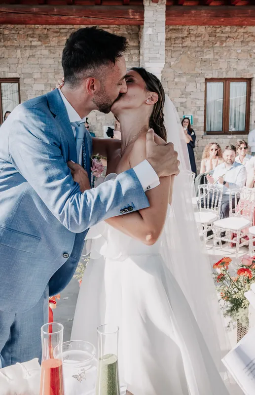 Veronica e Andrea a Le Cantorie – la cerimonia sotto il gazebo, foto 13