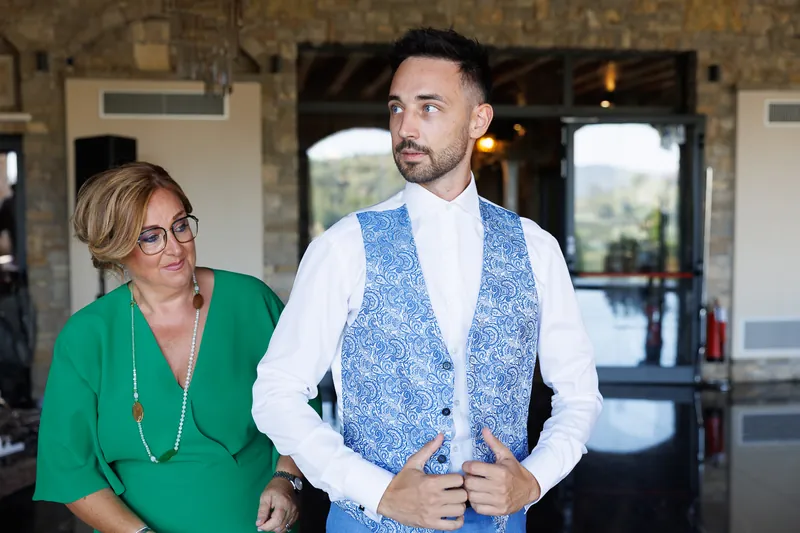 Veronica e Andrea a Le Cantorie – andrea si prepara, foto 6