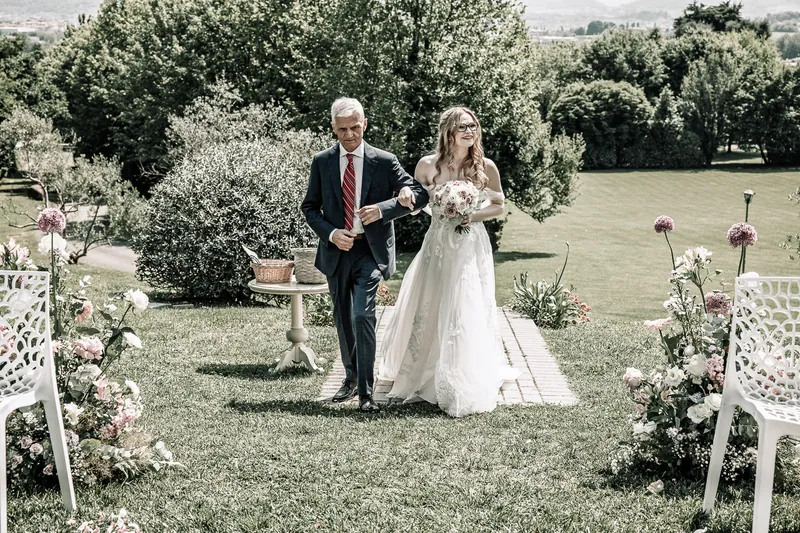 Alessandro ed Emanuela a Relais Franciacorta – la cerimonia nel parco, foto 6